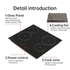 6000w 4 Burners Ceramic Cooker Hob a Garden Top Glass Electric Ceramic Cooker Built-in Vitro Ceramic Cooktop