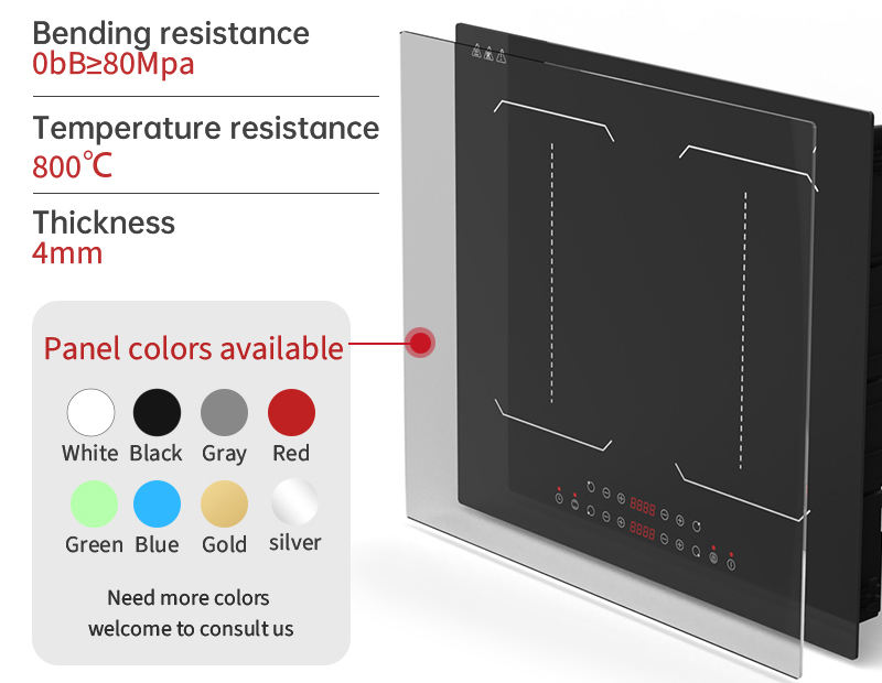 6800W Induction Cooker Ventilation System 220V Induction Range Stove for Smoke Free Cooking Induction Cooktop Built-in