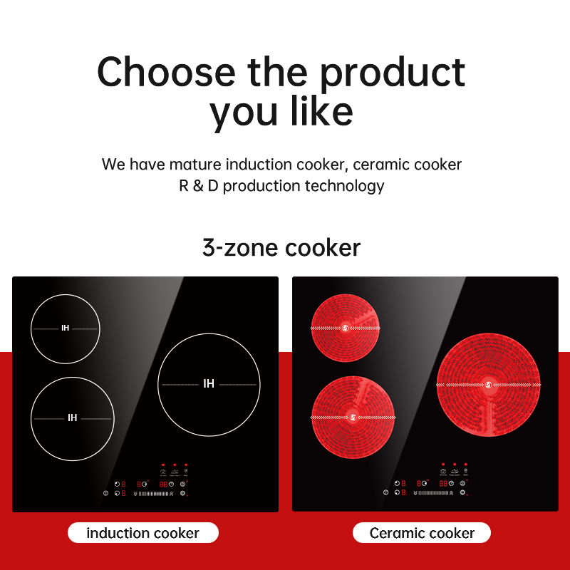 7000W Multi Burners Induction Hobs Fast Heating Induction Cooktop Energy Saving Induction Cooker