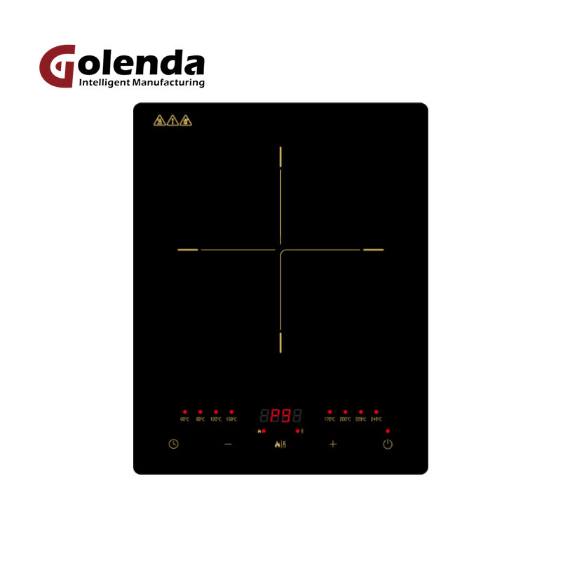 CE Approved Plastic Base Electric Induction Cooktop 1950W for Car/RV Use Hotpot Function Portable Design