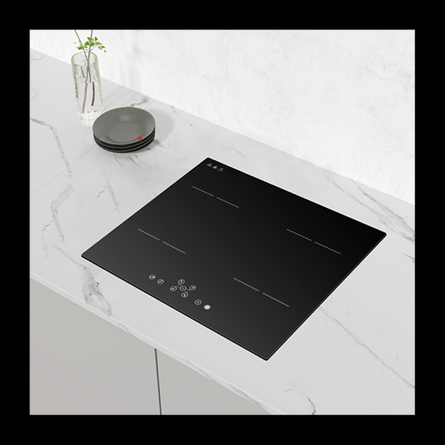 Smart Electric 6600W 4-Burner Portable Induction Cooktop Built-In Stove with Pan Sensor and Hotpot Feature