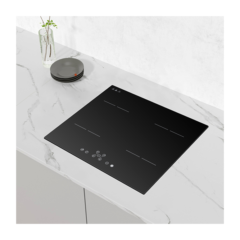Smart Electric 6600W 4-Burner Portable Induction Cooktop Built-In Stove with Pan Sensor and Hotpot Feature