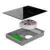 OEM Wholesale 2000W Built-in Induction Cooktop Single Focus Electric Cooker with Temperature Control Installation Type Built-In