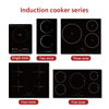 7000W Best Quality Low Price Durable Built-In Electric Induction Cooktop 3 Burner Sensor Touch Screen White Color