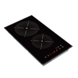 3000W Electric Built-In Household Smooth Ceramic Cooktop with Dual Burner Glass Ceramic Plate Timer & Waterproof