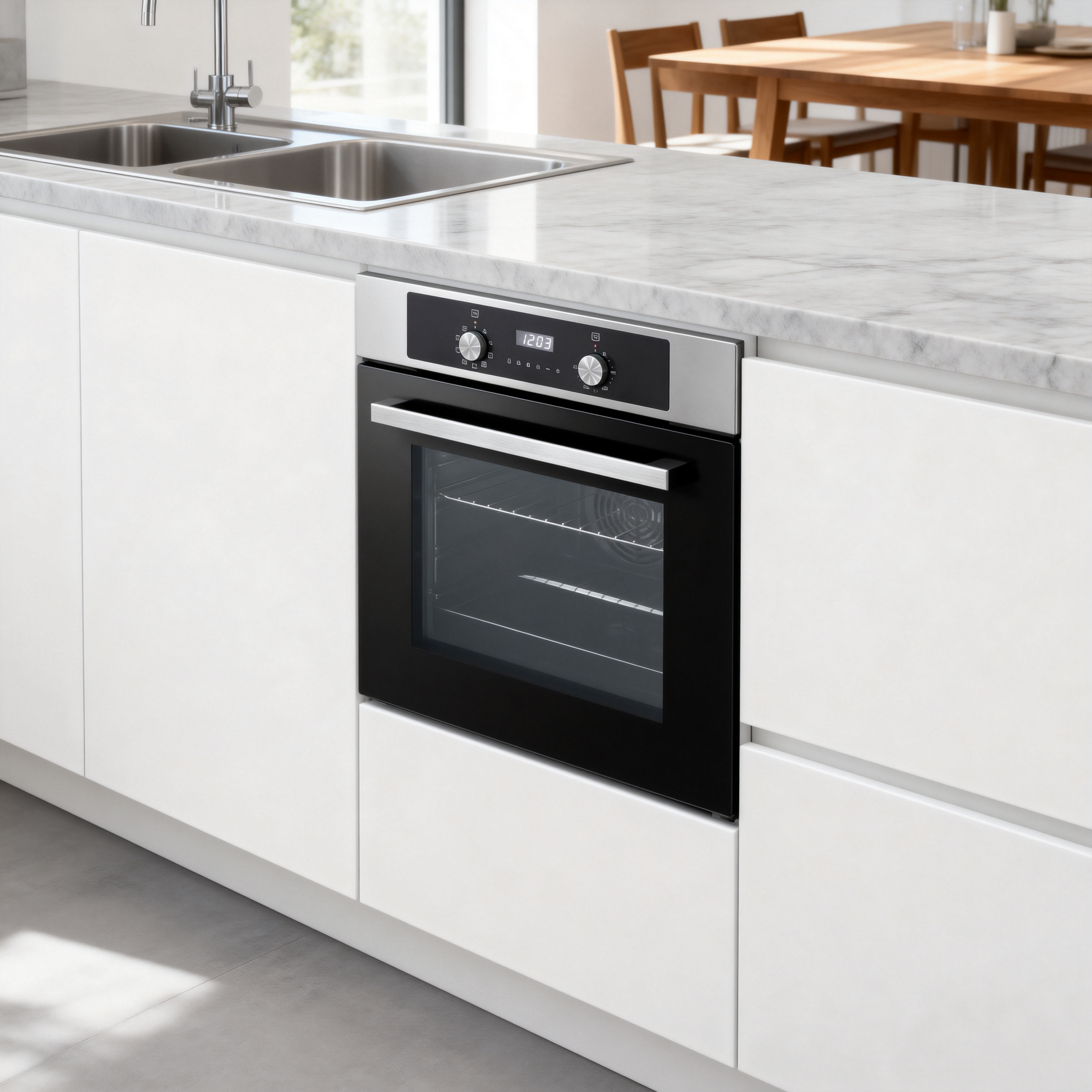 60cm 65L Wide Built in Oven Digital Thermostat up to 500 Degree for Ovens