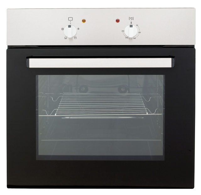 Home Electric Oven Single Oven 2200W Power 2-Layer Glass Door Mirror Stainless Steel Convenient for Family Use Hotels Households