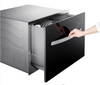 Stainless Steel Electric Drawer Dishwasher, 8-place Settings Simultaneous Cleaning, Hot Air Drying Ventilation, for Hotel Use