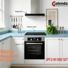 Luxury set 3-PieceAppliance Set Lnduciton Cooktop Built-in Oven Range Hood