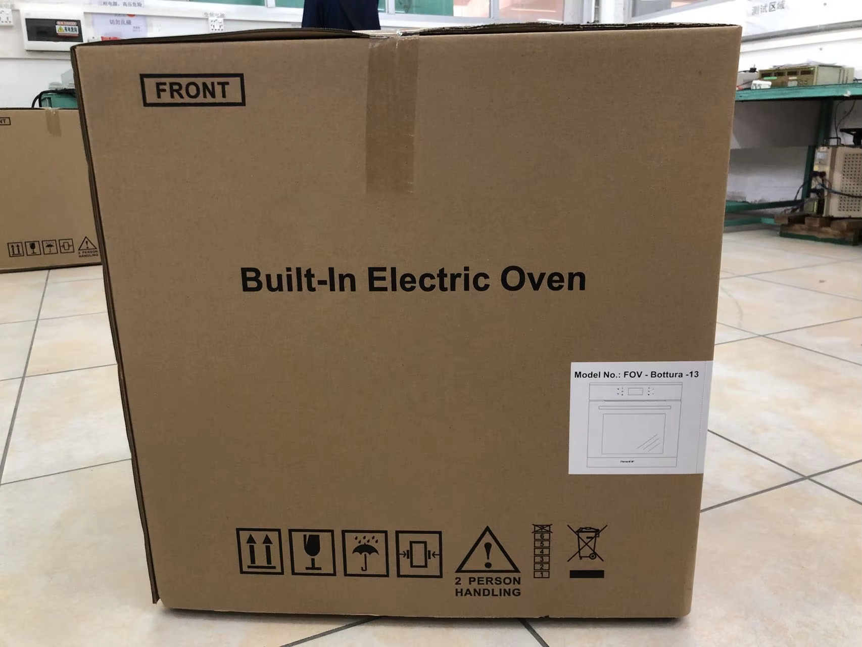 Built-In 60L Single Oven with Triple Glass Door Electric Stainless Steel Convection Enamel Liner Home Baking Energy Efficient