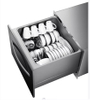 Stainless Steel Electric Drawer Dishwasher, 8-place Settings Simultaneous Cleaning, Hot Air Drying Ventilation, for Hotel Use
