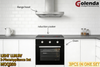 Push Control Kitchen Cooker Chimney Hood Electric OEM 65 Wall Mounted 3 Speed Motor Noise Filter