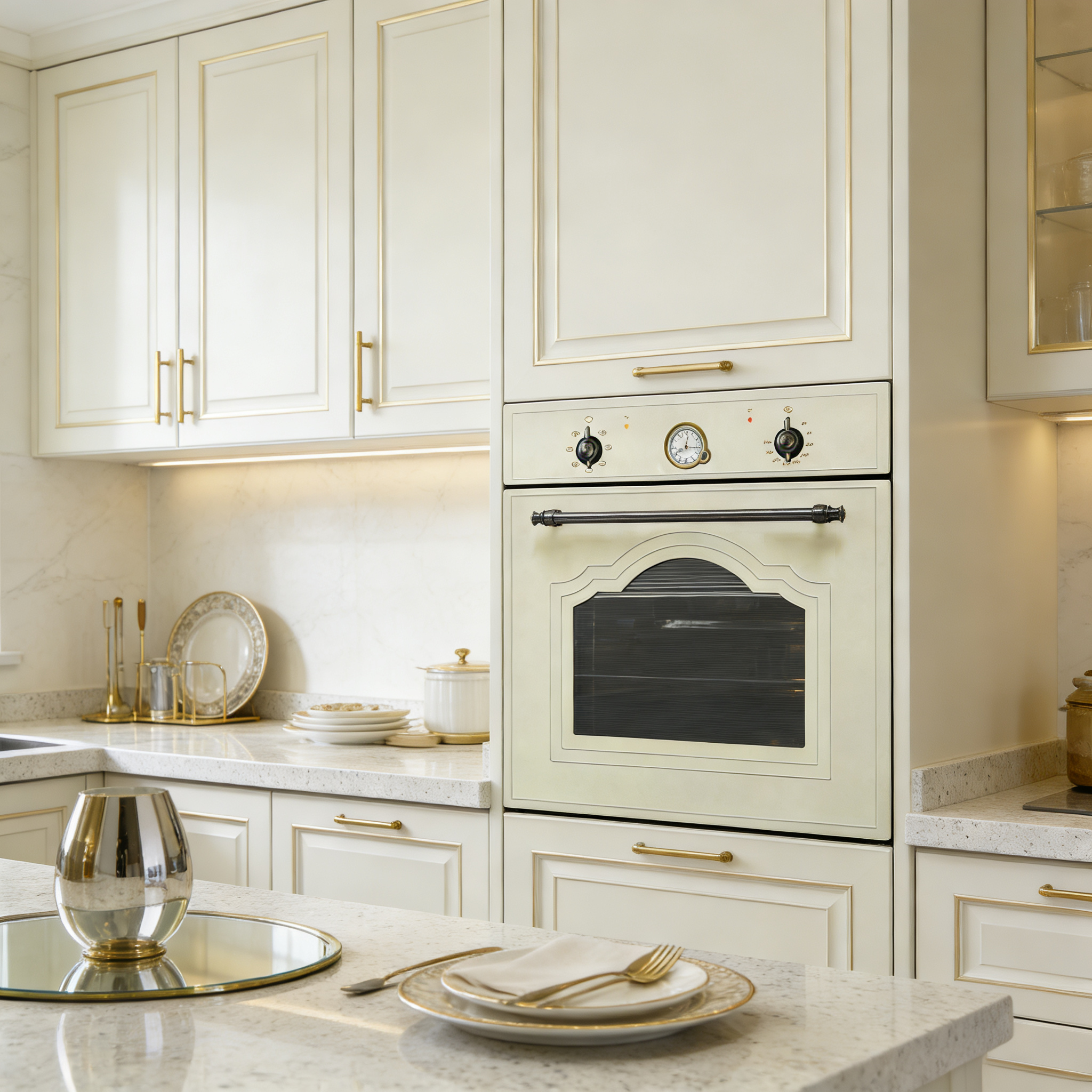 Retro Home Electric Single Oven Kitchen Baking Wall Oven with Retro Enamel Color BUILT-IN Style Toaster Roti Oven OEM